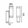 Aplique pared de exterior Steps 