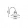 Aplique pared Winch de metal