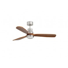 LANTAU LED Ventilador de techo n&iacute;quel mate
